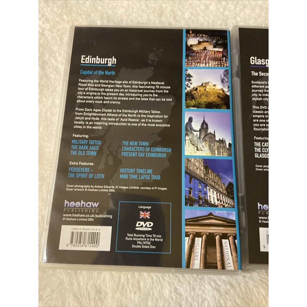 Edinburgh Capital Of The‎ North & Glasgow Dvd City Your History Lot Of 2 Travel - Picture 4 of 15